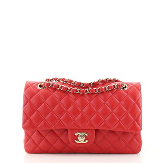 Chanel Classic Double Flap Bag Quilted Caviar Medium
