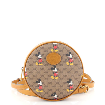 Gucci Disney Mickey Mouse Round Backpack Printed Mini GG Coated Canvas Mini