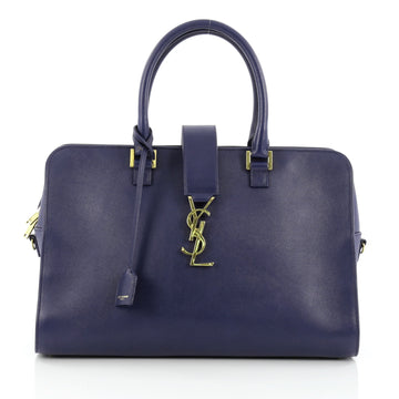 Saint Laurent Monogram Cabas Leather Medium blue