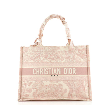 Christian Dior Book Tote Embroidered Canvas Medium