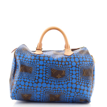 Louis Vuitton Speedy Handbag Limited Edition Kusama Town Monogram Canvas 30