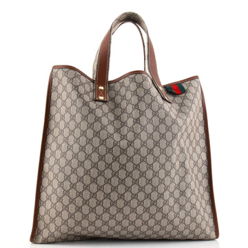 Gucci Web Loop Tote GG Coated Canvas Large
