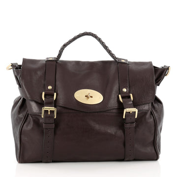 Mulberry Alexa Satchel Soft Buffalo Oversized brown