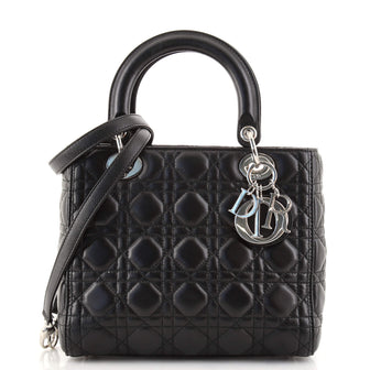 Christian Dior Lady Dior Bag Cannage Quilt Lambskin Medium