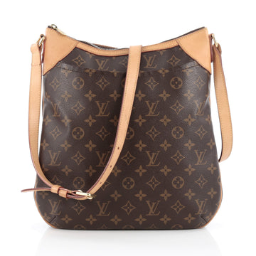 Louis Vuitton Odeon Handbag Monogram Canvas MM Brown