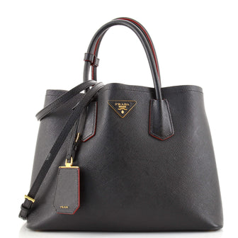 Prada Cuir Double Tote Saffiano Leather Medium