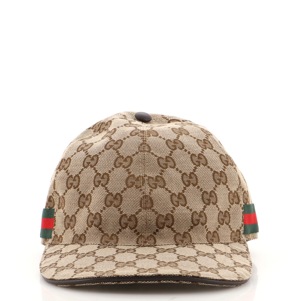 Gucci Web Baseball Hat GG Canvas XXL 150441