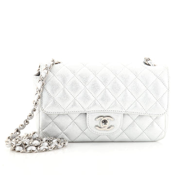 Chanel Classic Single Flap Bag Quilted Iridescent Calfskin Mini