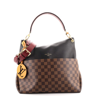 Louis Vuitton Maida Handbag Damier with Leather