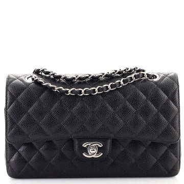 Chanel Classic Double Flap Bag Quilted Caviar Medium