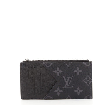 Louis Vuitton Coin Card Holder Monogram Taigarama