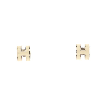 Hermes Pop H Stud Earrings Metal and Enamel
