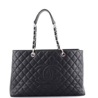 Chanel Grand Shopping Tote Quilted Caviar XL