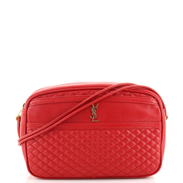 Saint Laurent Victoire Camera Bag Quilted Leather