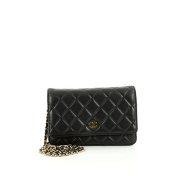 Chanel Wallet on Chain Quilted Lambskin black