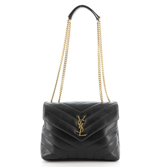 Saint Laurent LouLou Shoulder Bag Matelasse Chevron Leather Small