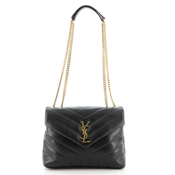 Saint Laurent LouLou Shoulder Bag Matelasse Chevron Leather Small
