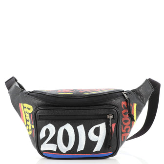 Balenciaga Graffiti Explorer Belt Bag Leather Medium