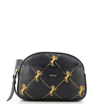 Chloe Belt Bag Studded Embroidered Leather Small