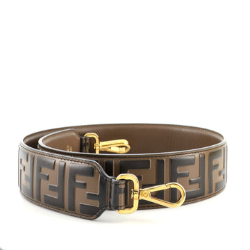 Fendi Strap You Shoulder Strap Zucca Embossed Leather