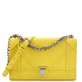 Christian Dior Diorama Flap Bag Grained Calfskin Medium