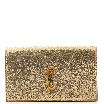 Saint Laurent Classic Monogram Clutch Glitter Large