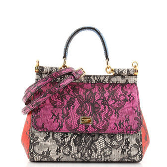 Dolce & Gabbana Miss Sicily Bag Printed Leather Mini