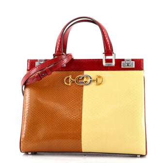 Gucci Zumi Top Handle Bag Python Medium