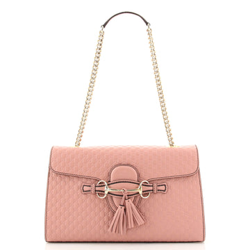 Gucci Emily Chain Flap Bag (Outlet) Microguccissima Medium