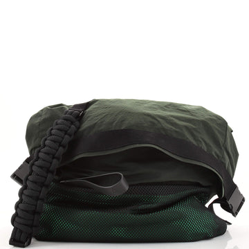 Bottega Veneta Paper Touch Fold Over Messenger Bag Nylon Large