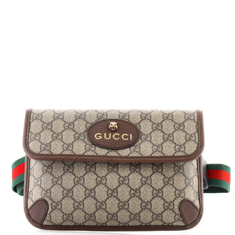 Gucci Neo Vintage Flap Belt Bag GG Coated Canvas