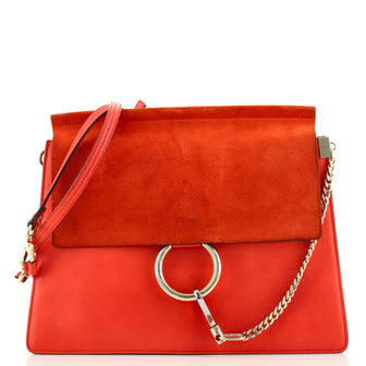 Chloe Faye Shoulder Bag Leather Medium