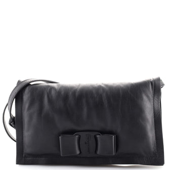 Salvatore Ferragamo Viva Bow Flap Bag Leather Mini