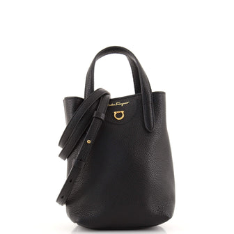 Salvatore Ferragamo Gancini Tote Leather Mini