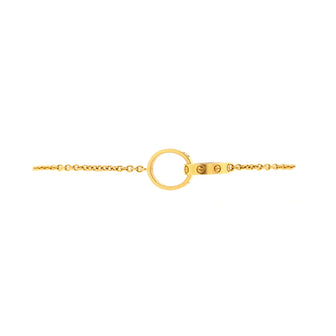 Cartier Love Interlocking Bracelet 18K Yellow Gold