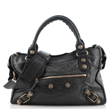Balenciaga City Giant Studs Bag Leather Medium