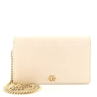 Gucci Petite GG Marmont Chain Wallet Leather Mini