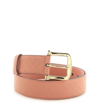 Gucci Buckle Belt (Outlet) Microguccissima Leather Wide