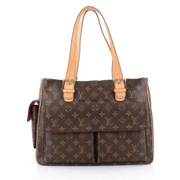 Louis Vuitton Multipli Cite Handbag Monogram Canvas brown