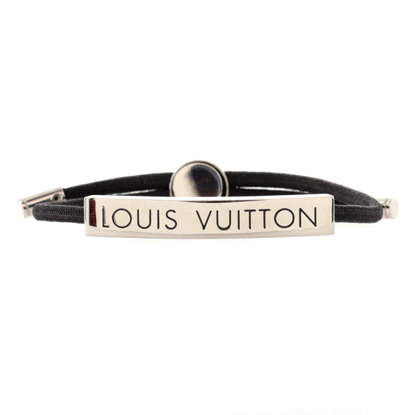 Louis Vuitton LV Space Bracelet Metal and Nylon Black 1508491