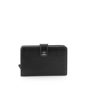 Chanel Brilliant CC French Wallet Caviar Black