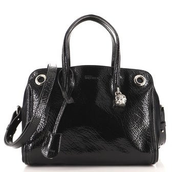 Alexander McQueen Eyelet Padlock Tote Patent Small