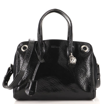 Alexander McQueen Eyelet Padlock Tote Patent Small