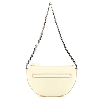 Burberry Olympia Zip Chain Shoulder Bag Leather Mini