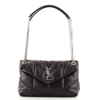 Saint Laurent LouLou Puffer Shoulder Bag Quilted Leather Small