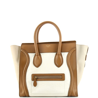 Celine Tricolor Luggage Bag Leather Mini