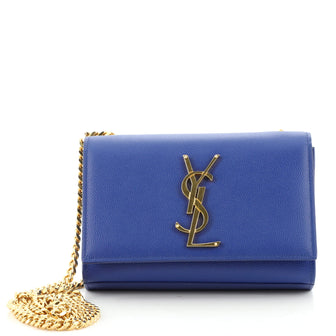 Saint Laurent Classic Monogram Crossbody Bag Grainy Leather Small