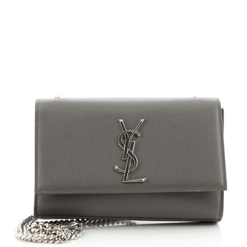 Saint Laurent Classic Monogram Crossbody Bag Grainy Leather Small