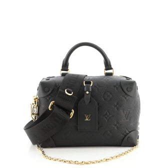 Louis Vuitton Petite Malle Souple Handbag Monogram Empreinte Leather