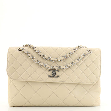 Chanel In The Business Flap Bag Quilted Lambskin Maxi